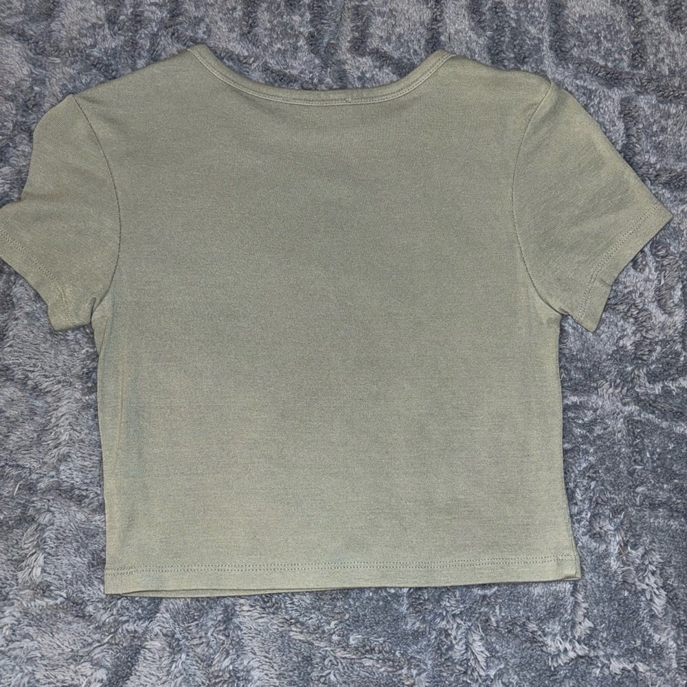 Zara Sage Green Women's Crop Top